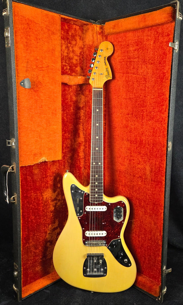 USED 1966 Fender Jaguar Electric Guitar Blonde Refin