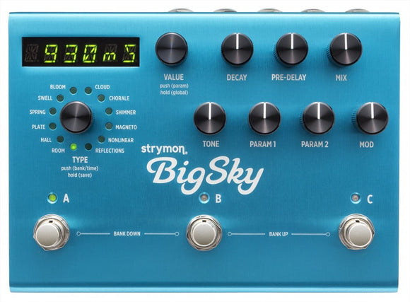 Strymon Bigsky Multi Reverb Pedal