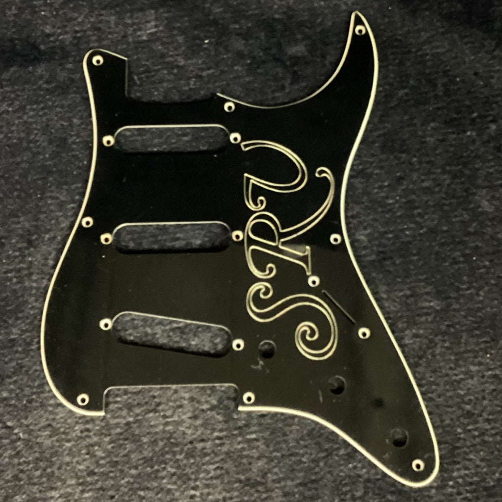 USED Fender SRV Stratocaster Pickguard Black/White/Black