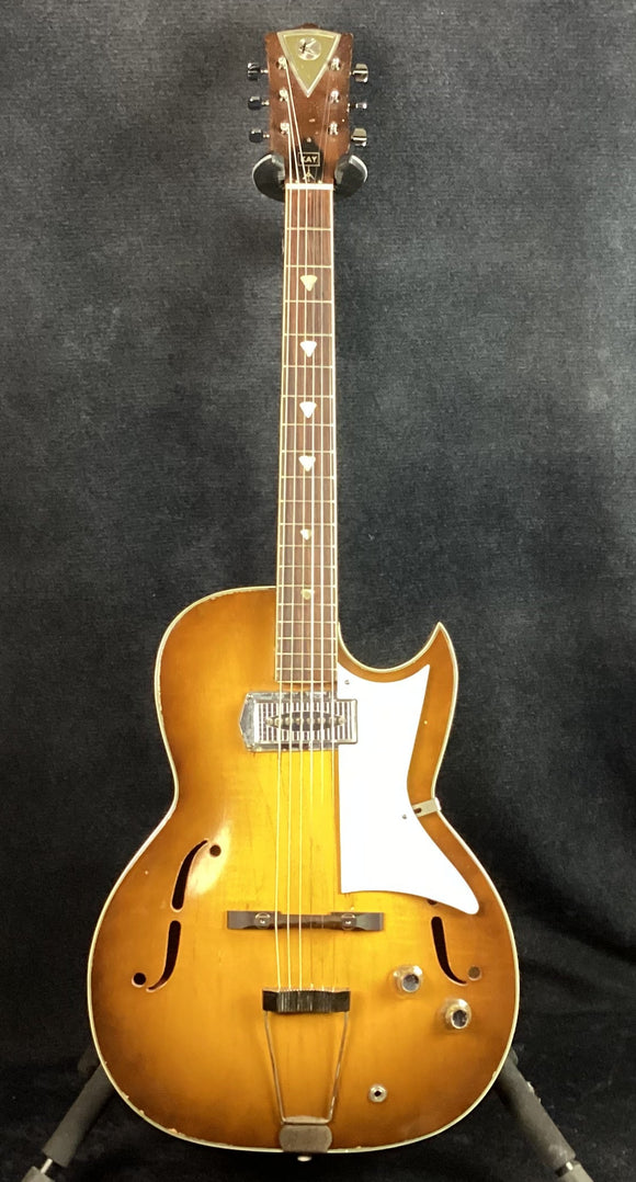 USED 1950's Kay Archtop Electric Guitar Sunburst