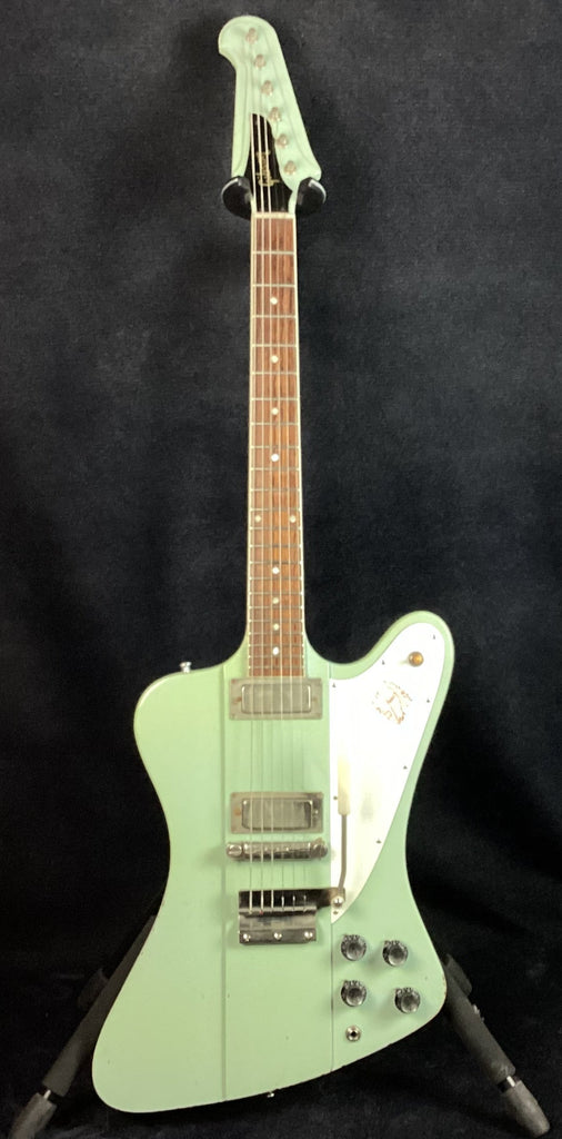 USED Gibson Custom 1963 Firebird V Electrcic Guitar Frost Blue (Aged)