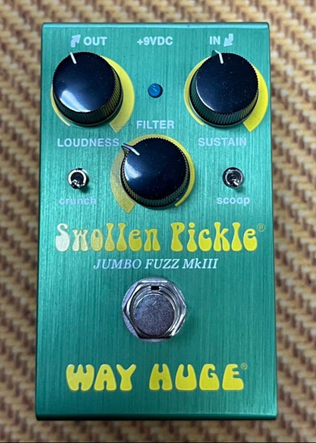 USED Way Huge Smalls Swollen Pickle MKIII Fuzz Pedal Grean