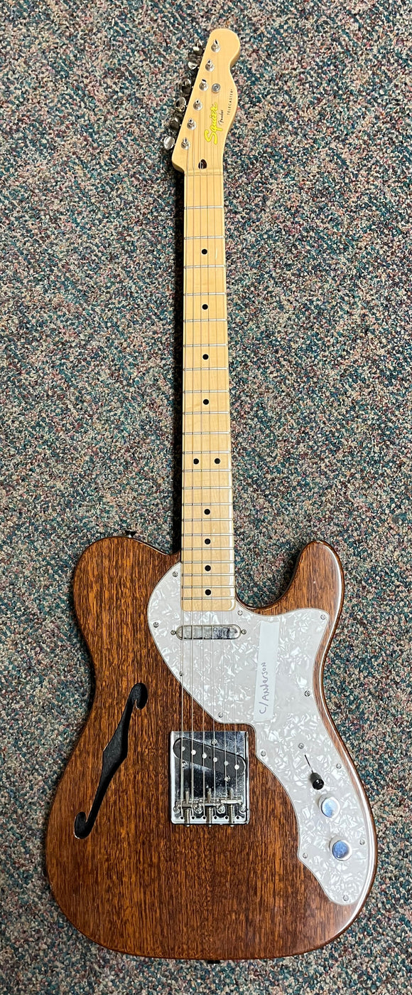 USED Squier Classic Vibe Thinline Telecaster Electric Guitar Natural