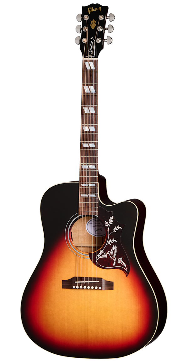 Gibson Hummingbird Studio EC Acoustic Electric Guitar Satin Tri-Burst