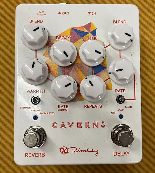 USED Keeley Caverns Reverb / Delay V2 - White