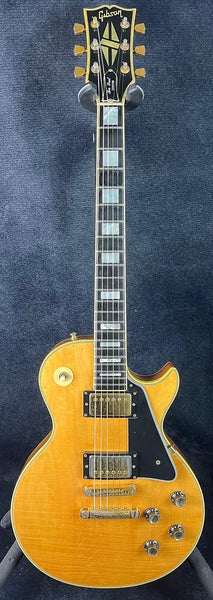 USED Gibson 1976 Les Paul Custom Electric Guitar Natural – LaVonne