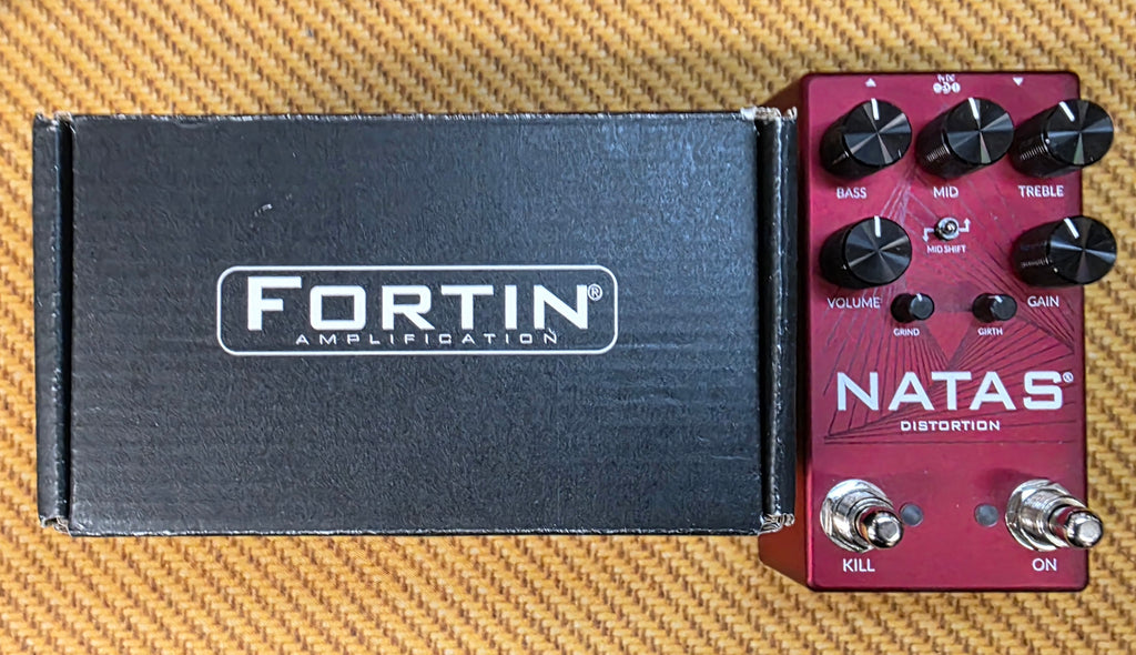 USED Fortin Natas Distortion Pedal - Maroon