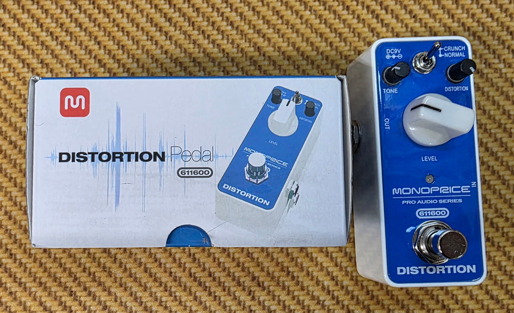 USED Monoprice Distortion Pedal - Blue