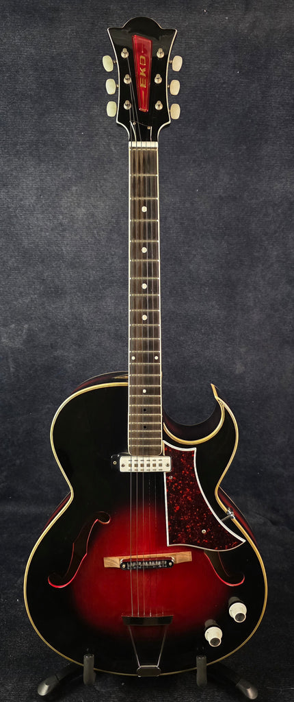 USED Eko 60s Hollow Body Electric - Redburst