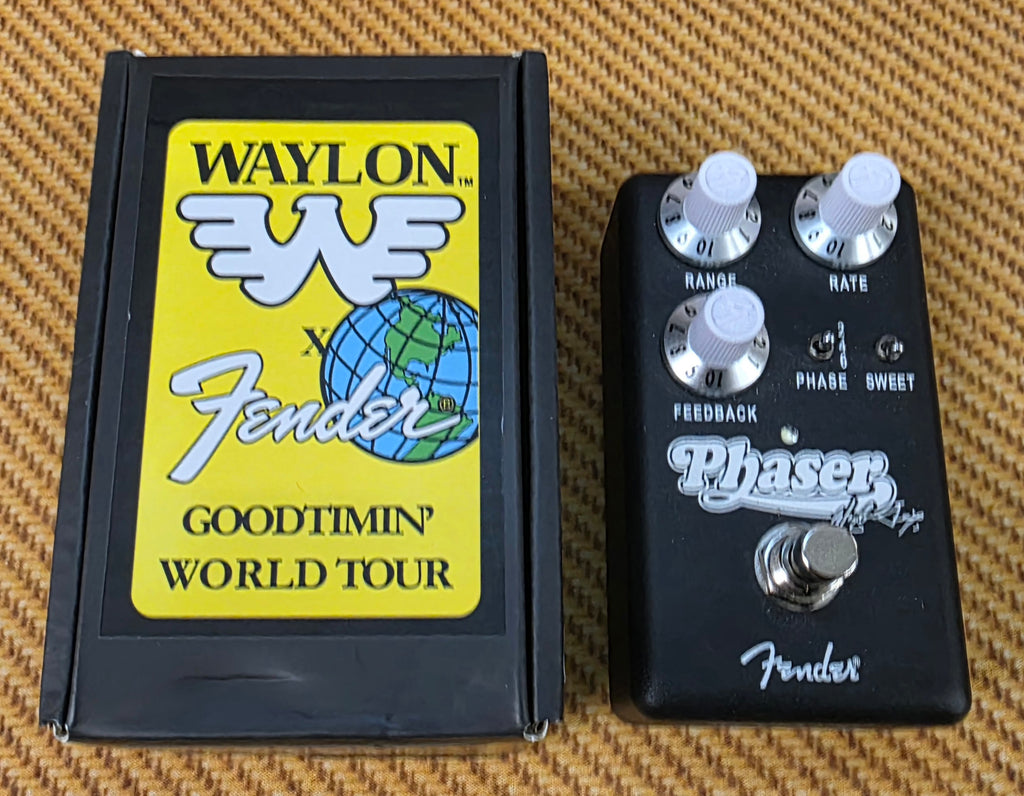 USED Fender Waylon Jennings Phaser Pedal - Black