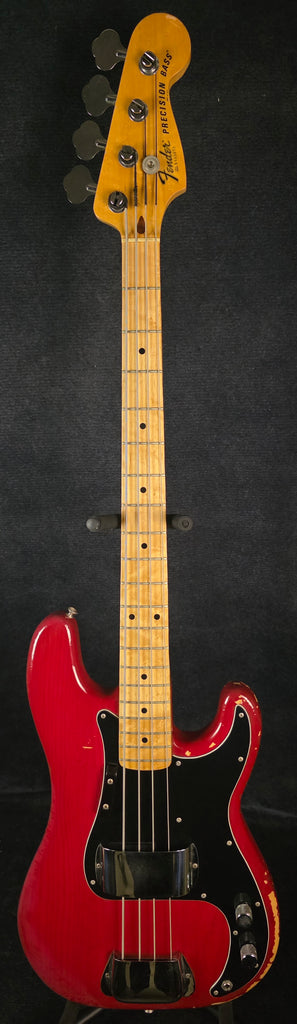 USED Fender '78 Precision Bass - Transparent Red