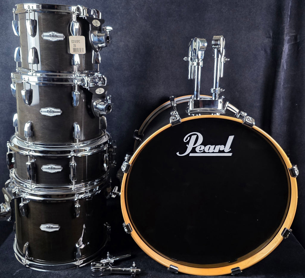 Pearl 5-Piece ECX Maple Drum Shell Pack - Black Stain Lacquer