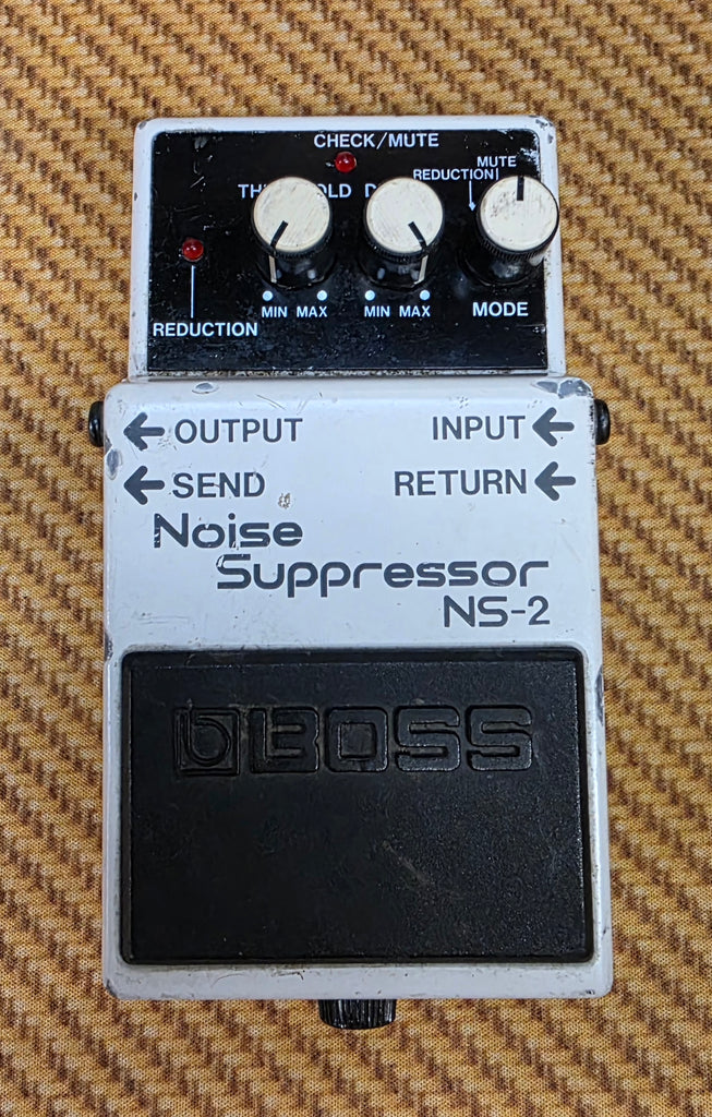 USED Boss NS-2 Noise Suppressor Pedal - White