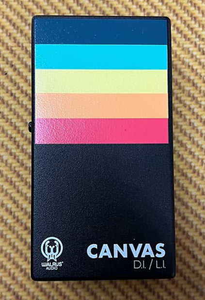 USED Walrus Audio Canvas Mono Line Isolator Direct Box - Black w/ Rainbow Graphic